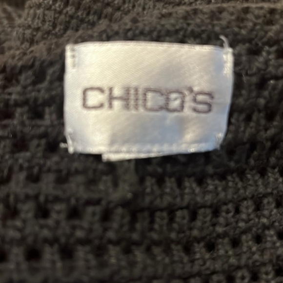Chico’s womens black snap up knit cardigan sweater . - Picture 7 of 12